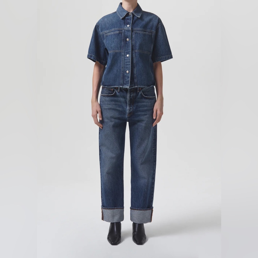 Agolde Fran Low Slung Jeans in Control